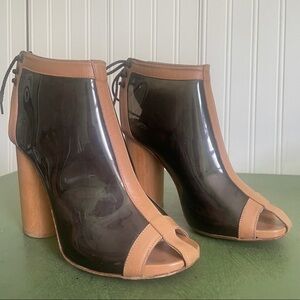 Clergerie x Opening Ceremony Smoky Clear Boots w Ties